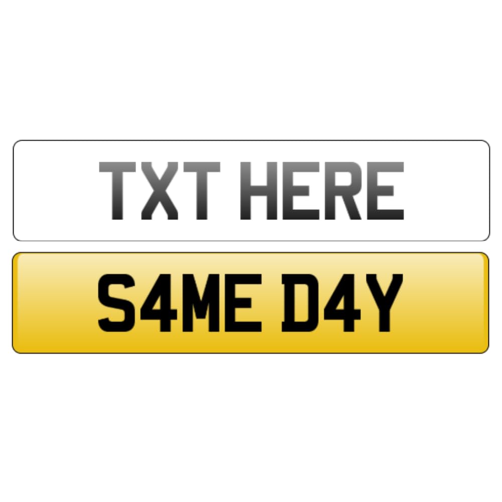 Number | Same Day | Fast Post | Badges/Borders Holders UK frame | Holder | Borders Various Badges | Plates Holders | Customisation Up To 25 Characters | Sign Placement | Display - 2