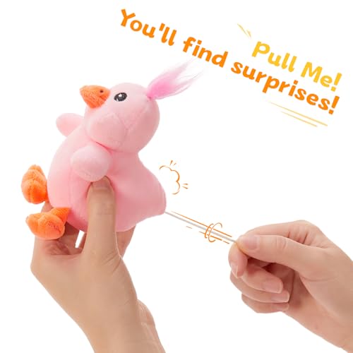 Image of Duck Plush Toy with 3 Babies, 11 Inch Wind Up Stuffed Animal Set