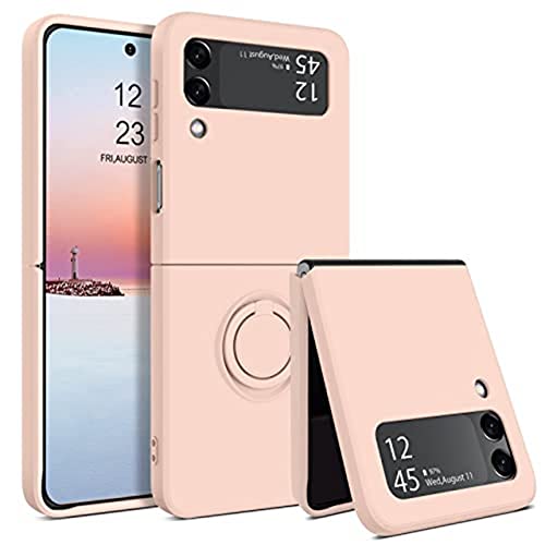 Coque silicone liquide rose pour Samsung ZFlip 4 finition premium
