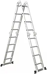 Escada Articulada 4x4 De Alumínio 16 Degraus 4,32 Metros
