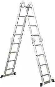 Escada Articulada 4x4 De Alumínio 16 Degraus 4,32 Metros