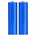 Produktbild Kuyoly 2 Stück 3.7V Wiederaufladbare 2600mAh Lithium-Ionen-Batterien mit großer Kapazität Wiederaufladbare Batterien für LED-Taschenlampe, elektronische Geräte (obere Taste)
