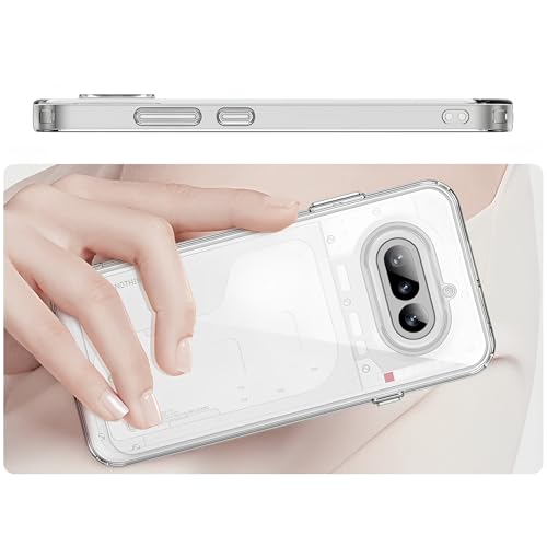 Image of Anti-Yellow Clear Case for Nothing Phone 4a | UV Shield Technology | Zero-Yellowing Formula | Drop Protection | TPU + Polycarbonate | Crystal Clear