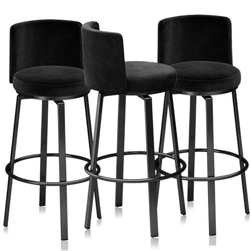 ��]�o�[�X�c�[�� 1/2/3/4 �Z�b�g�A�w������t���J�E���^�[�����X�c�[���A�~�b�h�Z���`�����[���_���ȃx���x�b�g�z����̃o�[�`�F�A�A�L�b�`���A�C�����h�p(Black 75cm,3 PCS Black)