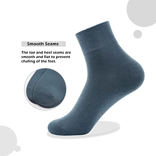 Women's Cotton Socks, Soft Thin Breathable Moisture Wicking Ankle Crew Casual Socks 6 Pairs3