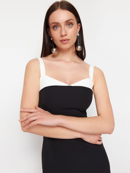 Image of KOTTY Women's Bodycon Solid Midi Dress
