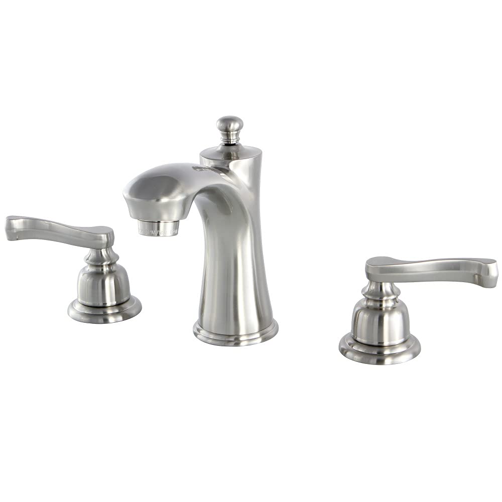 Robinet de toilette laiton satiné Kingston KB7968FL mélangeur vasque salle de bain