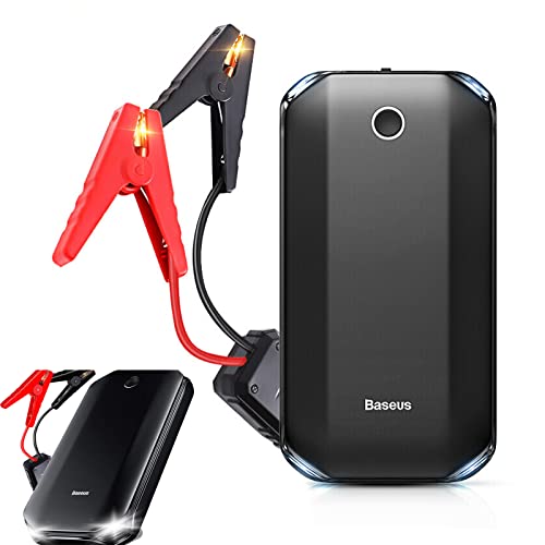 Démarreur de voiture 12V 8000mAh et banque de puissance pour moteurs jusqu'à 4.0L