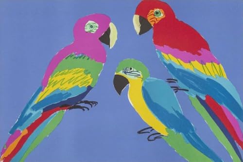 Peinture sur toile Walasse Ting pour habiller un grand mur vide avec un art mural abstrait