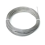 Picture Hanging Wire， 100Feet Picture Wire，50LBS Heavy Duty Stainless Steel Wire   for Mirror Hang