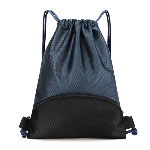 Vepudi sac à dos cordon imperméable poche fermeture éclair bleu foncé