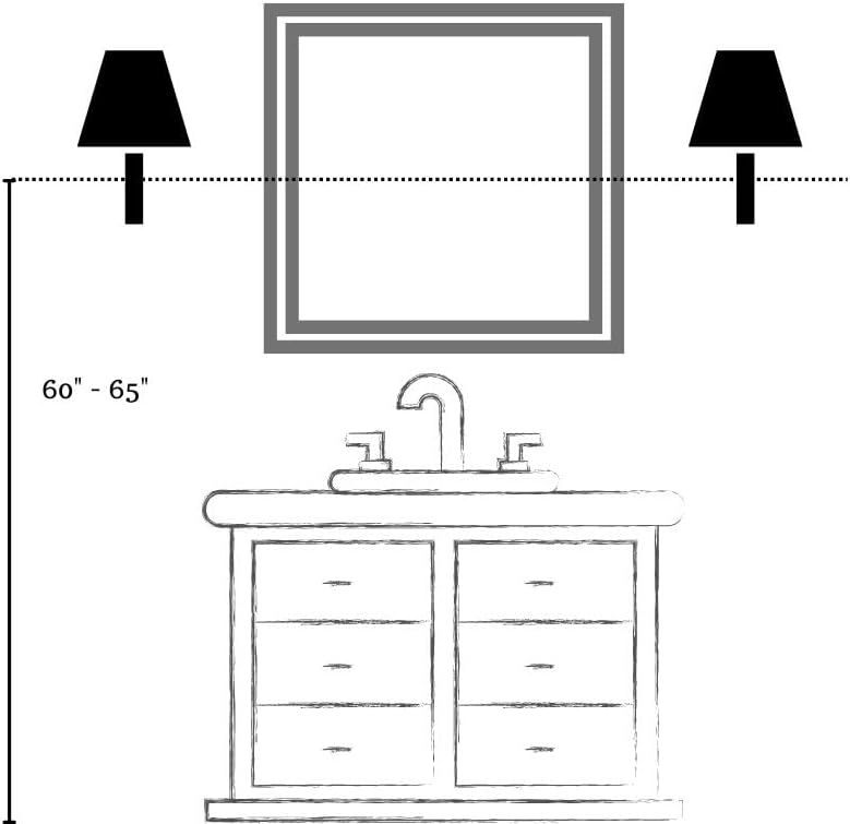 Miniatura 5 de Quoizel TRG8604BN Trilogy - Farol de cristal para pared, 4 luces, 400 vatios, níquel cepillado (8 pulgadas de alto x 36 pulgadas de ancho)