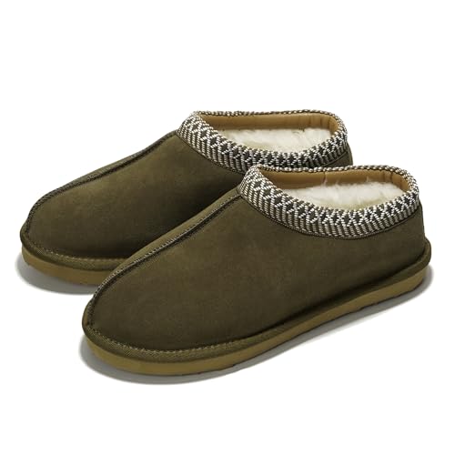 Image of Project Cloud Mens Slippers Genuine Leather Australian Shearling Slippers