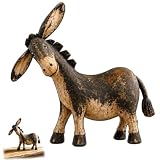 Rustikale Esel Figur für Bauernhaus Dekor, Western Resin Esel Statue (color1)