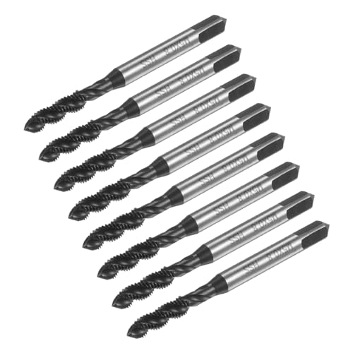 Taraud hélicoïdal M5 x 0,8 au nitrure uxcell en acier HSS 6542 haute performance