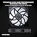Phanteks M25-140 Gen2, 140mm ARGB High Performance Cooling Fans, Daisy-Chain Unified Fan Frame, Infinity Mirror hub, Single Cable Connection, Black