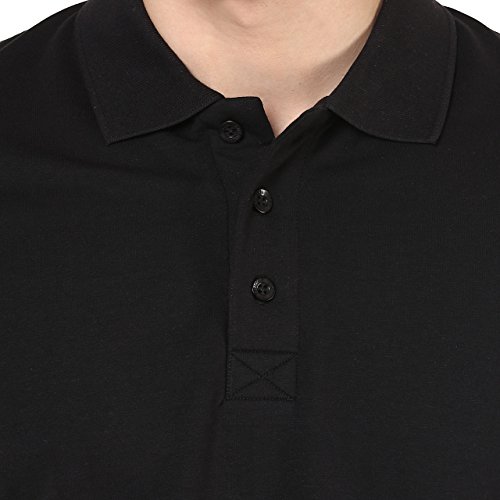 black full sleeve t shirt with collar