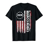 Marco Rubio 2028 President 48 US Flag We The People Retro T-Shirt