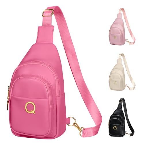 Image of Teen Girl Gifts Trendy Stuff, Initial Crossbody Sling Bag