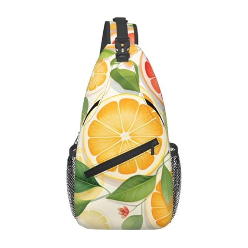 Morrales de senderismo con diseño divertido de limones