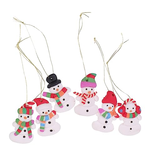 Pendentifs de Noël bonhomme de neige idée cadeau amis et famille