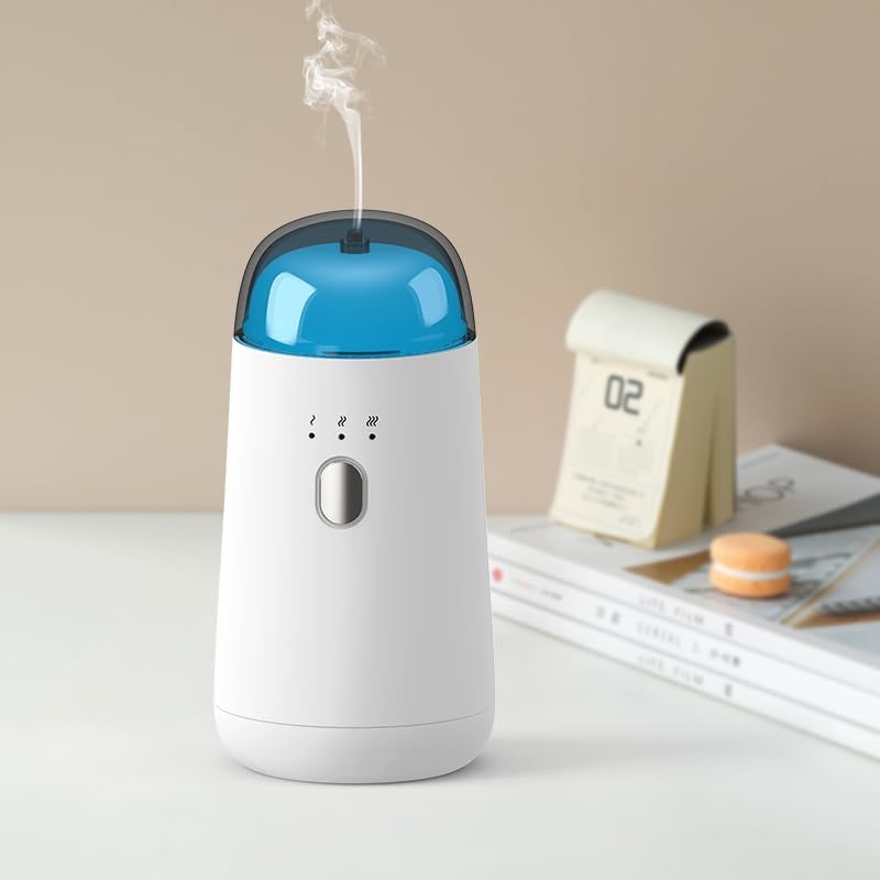 Miniatura 9 de Difusor sin agua para aceite esencial, máquina de aroma de aire portátil, difusores de aromaterapia recargables inteligentes con luz LED de 7