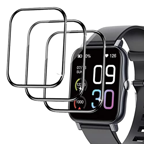 Lamshaw Compatible with BrilliantHouse GTS2 Smartwatch Screen Protector, [3 Pack] Full Coverage TPU Clear Film Compatible with BrilliantHouse GTS2 1.69 Inches Fitness Tracker (3 PACK)