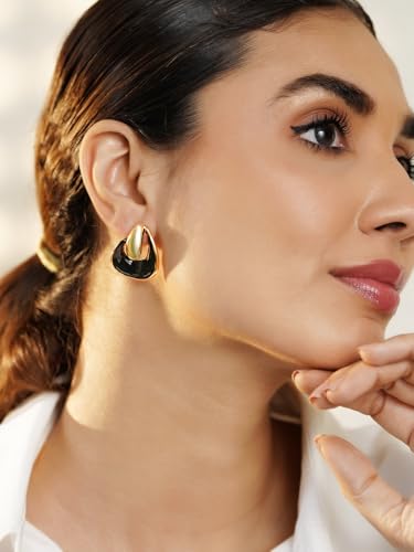 Image of Rubans Earrings Unique Design & Shapes Stylish Trendy Jewellery Gift for Women & Girls