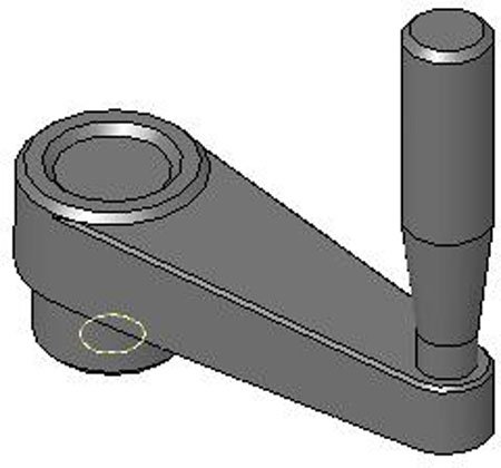 Reid Select JCL-1150 Thermoplastic Revolving Crank Handle 2.56 Inch Long, 1/2-13 thd.