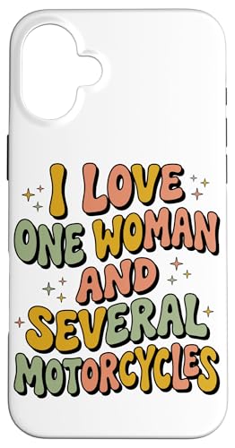 Groovy I Love One Woman And Some Motorcycle �X�}�z�P�[�X iPhone 16 Plus �p