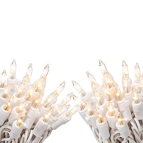 612 Vermont 20 LED Clear Christmas Lights on White Wire Cord (Pack of 2)