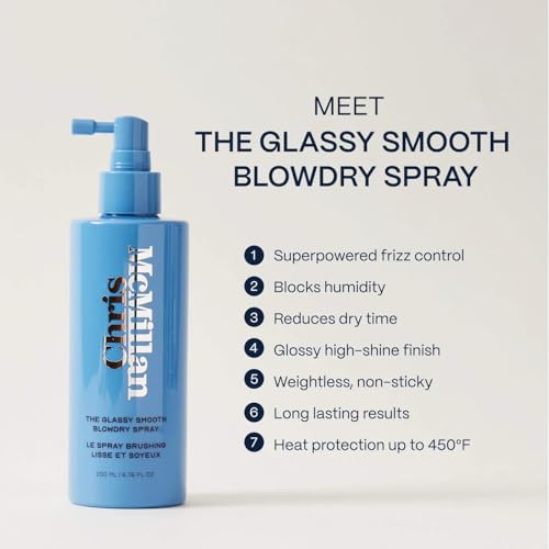Image of Chris McMillan The Mini Glassy Smooth Blowdry Spray for Frizz Heat Protection 1.7 oz /50 ml