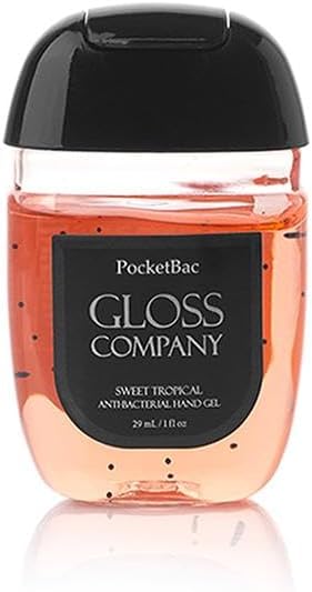 GLOSS Sweet Tropical Hand Gel – 29 ml, Exotic Fruit Scent, Quick-Absorbing Formula with Aloe & Vitamin E, Pocket-Friendly Everyday Refresh