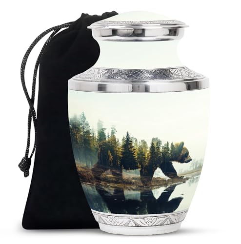 Image of Bear Urn - Cremation Urn for Human Ashes Adult Man and Women - Funeral Urn (10 Inch, Pack of 1)