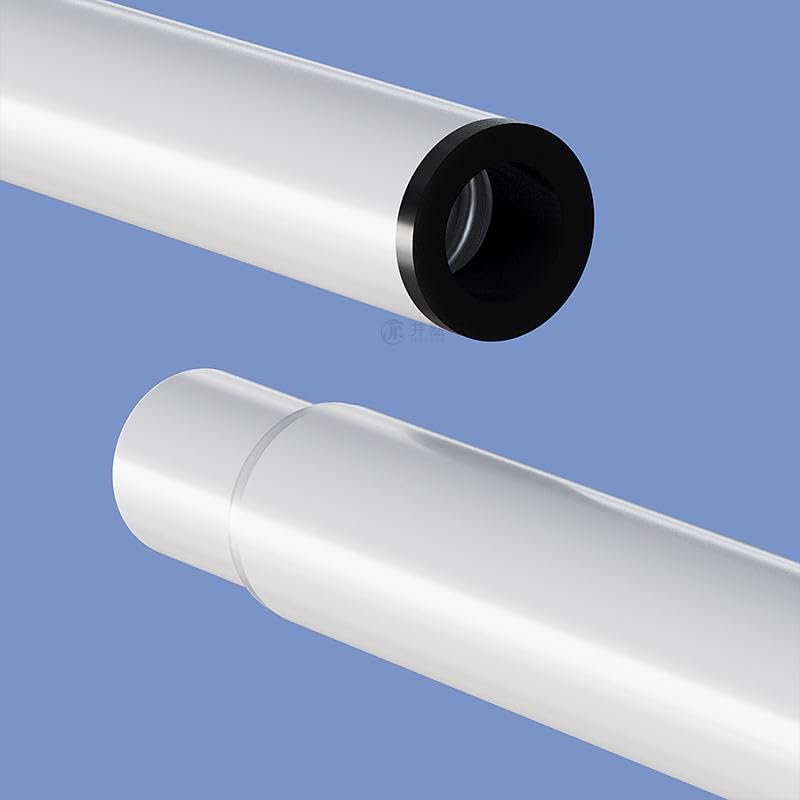 Image of HomeCloud Tension Shower Curtain Rod - Expandable, No Drilling Required, Rust-Proof & Heavy-Duty for Bathroom or Divider Use (White Pack of 1, Extendable - 50 to 80 Cm)