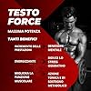 TESTO FORCE | 90 Compresse | Azione Rapida e Potente | Aumento puro della Massa Muscolare | Made In Italy | Tribulus Terrestris, Maca Peruviana, Ashwaganda, Zinco, Testo Force