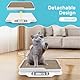Digitale Haustierwaage, Babywaage mit 2 Abnehmbarem Tablett, LCD Digitale Katzenwaage mit 4 Wiegemodi (kg/oz/lb/ml), mit Katzenkratzbrett und Katzenspielzeug, für Katzen,Haustiere, Küche
