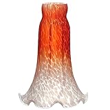 Tulip - Pantalla de cristal para lámpara de mesa (amarillo)