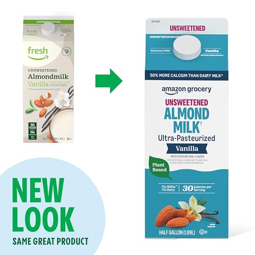 Amazon Grocery Vanilla Unsweetened Almond Milk