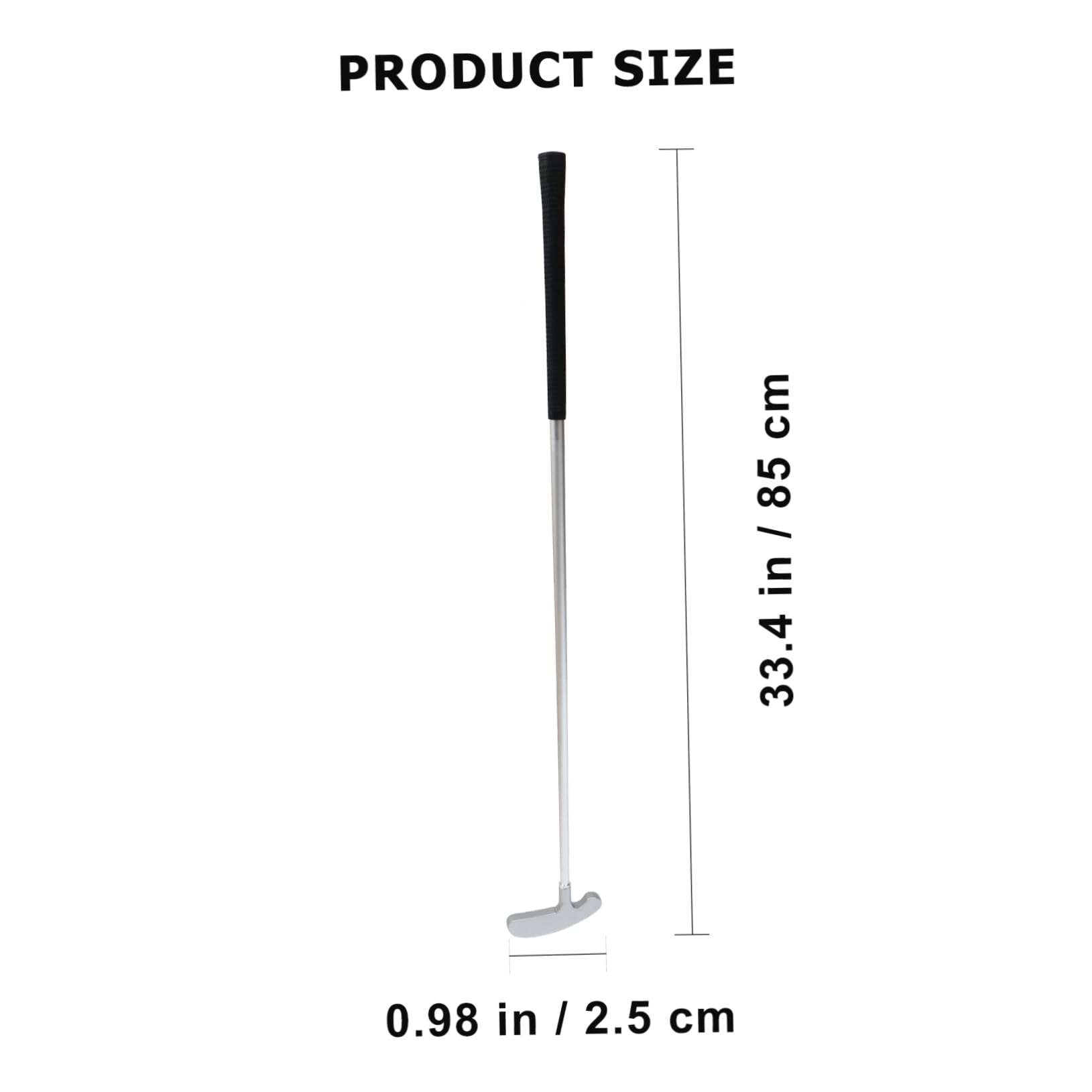 Kisangel 3 Section Portable Golf Putter by Practice Putter Zinc Alloy for Use
