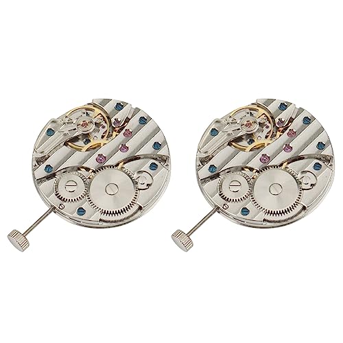 Mouvement de montre mécanique 6497 et boîtier acier 44mm pour atelier d'horlogerie DIY et loisirs