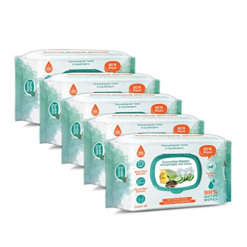 Buddsbuddy Cucumber Based Skincare Baby Wet Wipes (400 Pieces)