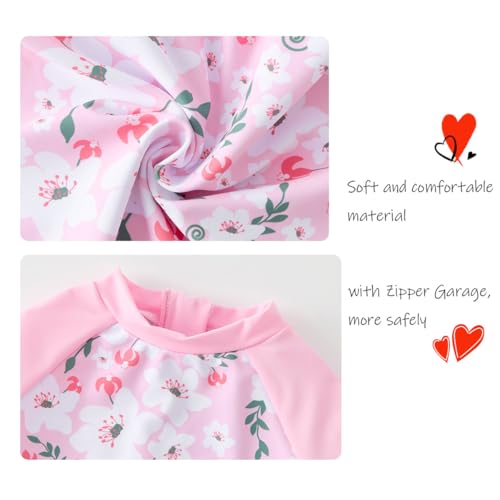 Image of UMELOK Baby Girl Swimsuit Infant UPF 50+ Bathing Suit Size Months