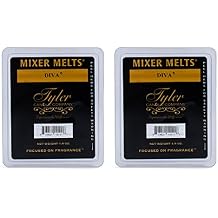 Tyler Fragranced 1.9 Ounce Tart Mixer Melts Set of 2, Diva