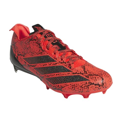 Image of Adidas Men's Adizero Electric Football Cleats, Bright Red /Black /Bright Red, 8.5 Medium
