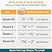 32 Pcs Square Chair Leg Protectors for Hardwood Floors,Felt Furniture Floor Protectors with Silicone Caps, Extra Large Size (Fits Chair Legs with Side Length: 1-5/8