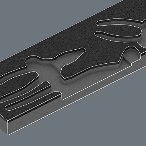 Wera 05150180001 9780 Schaumstoffeinlage, KNIPEX Zangen Set 1, 3-teilig – Bild 4