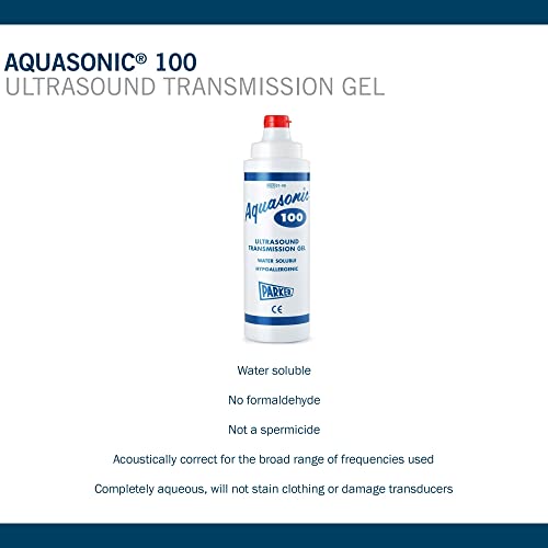 Image of Parker Laboratories Aquasonic Ultrasound Gel .25 Liter Bottle | The blue standard in an 8.5 oz (250 ml) bottle: acoustically correct, water-soluble, hypoallergenic, salt-free.