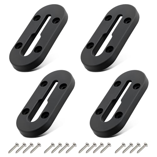 Kayak Track Mount Kayak Rail Track Mount Kayak Gear Track Accessories Kayak Low Profile Track for Fishing Rod Holder Cup Holder Paddle Holders Anchor Cleats (4 in 4 Holes 4 Pieces)