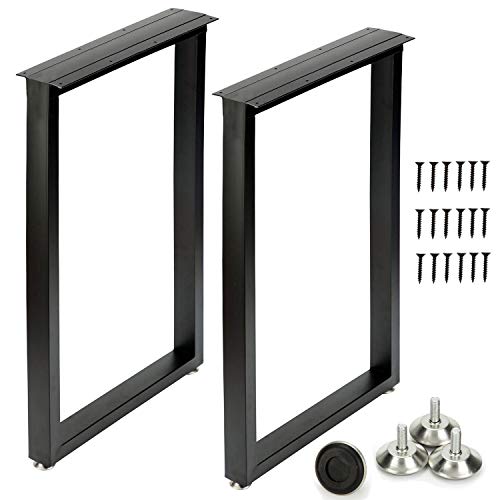Black Friday - 60% OFF Metal Table Legs 28''Hight 17.7'' Wide Heavy Duty Furniture Legs, Modern Desk Legs Multiple Uses for Dinning Table Coffee Table (Rectangle Shape, 2pcs)-Black Review Discount Metal Table Legs 28''Hight 17.7'' Wide Heavy Duty Furniture Legs, Modern Desk Legs Multiple Uses for Dinning Table Coffee Table (Rectangle Shape, 2pcs)-Black